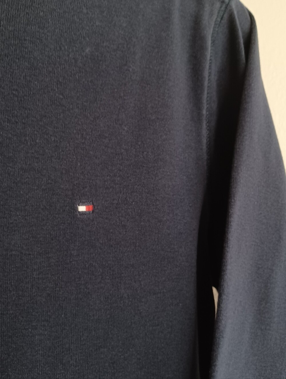 Tommy Hilfiger Navy Blue 3/4 Sleeve Boat Neck Cotton Slim Fit Tee Size XL - Picture 6 of 9
